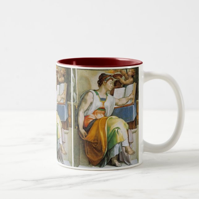 Taza Bicolor el Sibyl eritreo (Derecha)