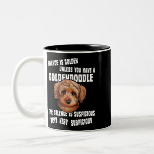 Taza Bicolor El Silencio Es Dorado A Menos Que Tengas Un Golden