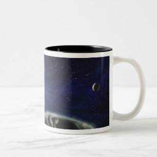 Taza Bicolor El sistema del planeta del pulsar