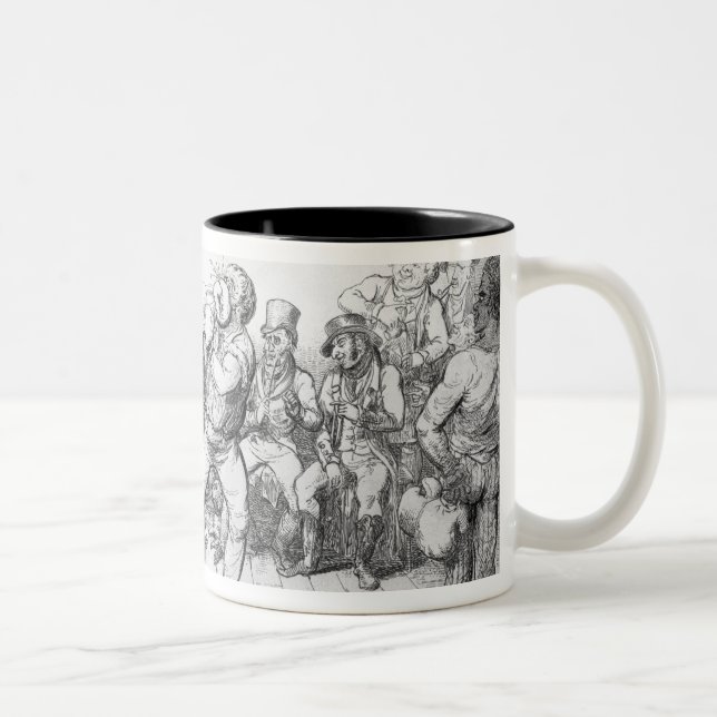 Taza Bicolor El Sparring, 1817 (Derecha)