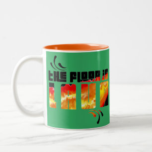 Taza Bicolor El suelo es de lava