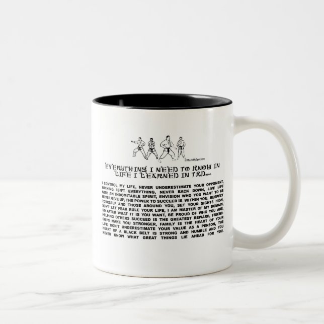 TAZA BICOLOR EL TAEKWONDO (Derecha)