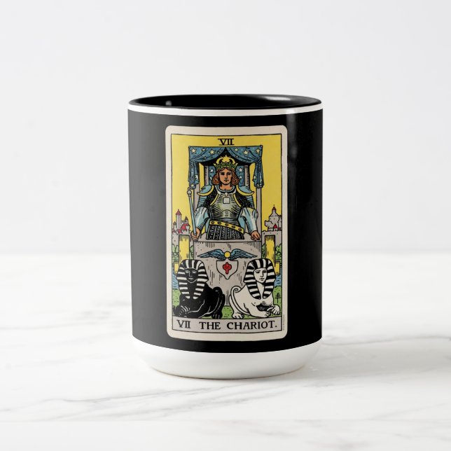 Taza Bicolor El Tarot del Carro (Centro)