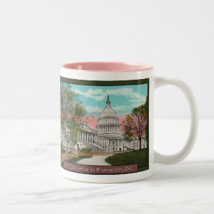 Taza Bicolor El tazón de café del Capitolio de EE.UU.