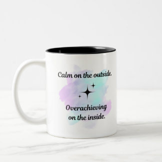 Taza Bicolor El tazón del café de Overachiever