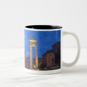 Taza Bicolor El teatro de Marcelo en Roma en la noche