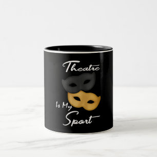 Taza Bicolor El teatro es mi deporte Regalo de teatro
