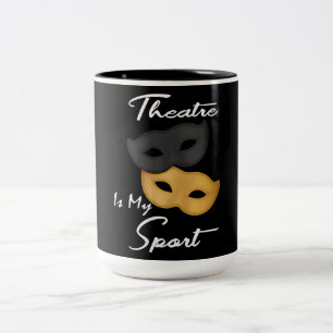 Taza Bicolor El teatro es mi deporte Regalo de teatro