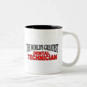 Taza Bicolor El técnico dental más grande del mundo