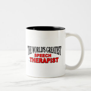 Taza Bicolor El terapeuta del discurso más grande del mundo