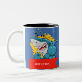 TAZA BICOLOR EL TIBURÓN 