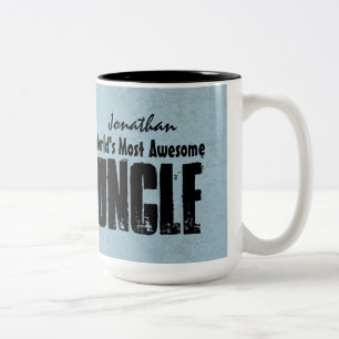 Taza Bicolor El TÍO más impresionante Grunge azul V11 del mun