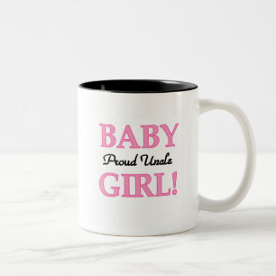 Taza Bicolor El tío orgulloso de la bebé camisetas y regalos