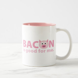 Taza Bicolor El tocino es bueno para mí