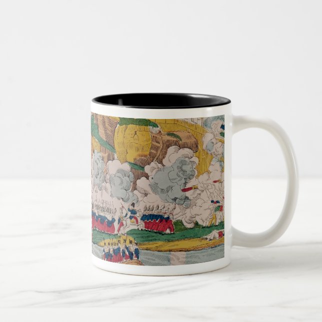 Taza Bicolor El tomar de Argel del francés (Derecha)