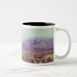 Taza Bicolor El tren del camello, Condessi, monte Sinaí, 1848