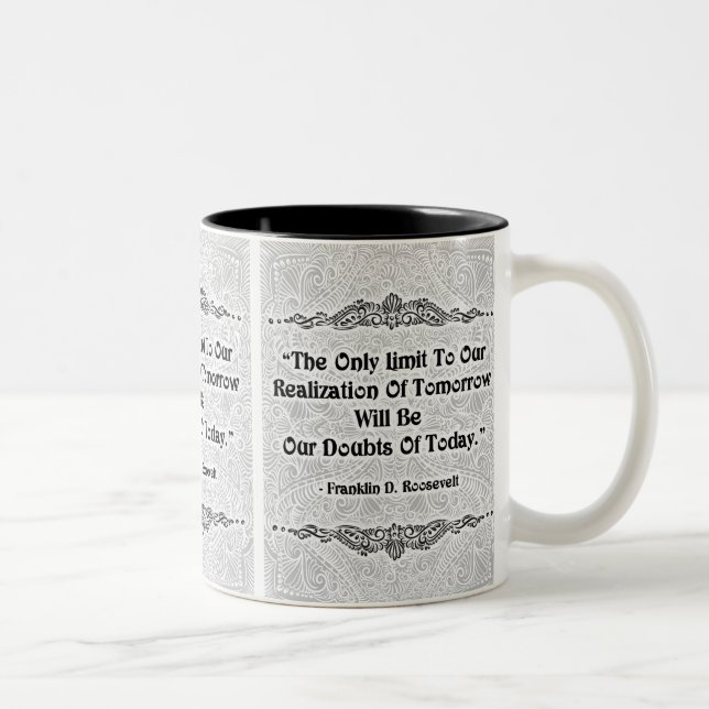 Taza Bicolor El único límite - presupuesto positivo (Derecha)