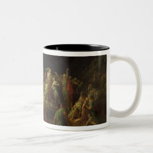 Taza Bicolor El valle de rasgones, 1883
