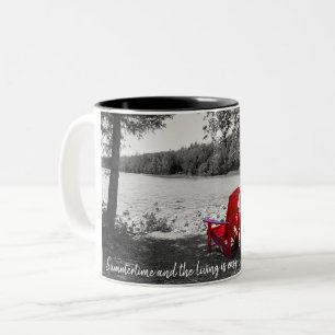 Taza Bicolor El verano y la vida es fácil