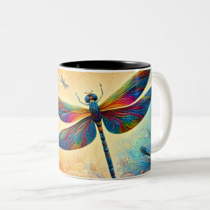 Taza Bicolor El viaje de la libélula