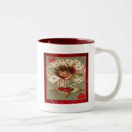 Taza Bicolor El Victoriano Valentine La Reina De Los Corazones