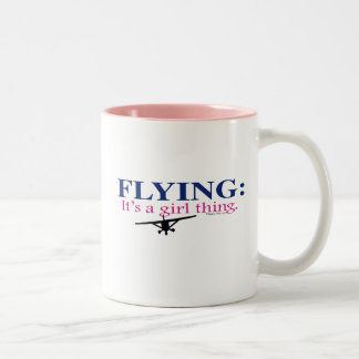 Taza Bicolor EL VOLAR: Es UNA COSA del CHICA volando a la diva