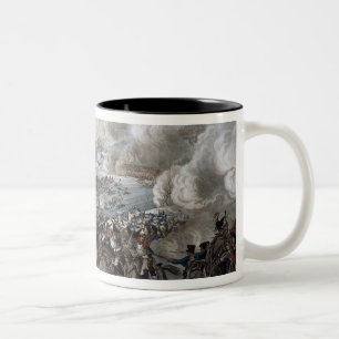 Taza Bicolor El vuelo de Napoleon de la batalla de Waterloo