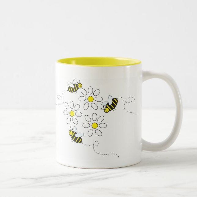 Taza Bicolor El zumbido de la flor (Derecha)