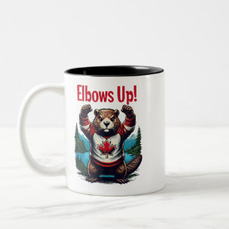 Taza Bicolor Elbows Up Canada