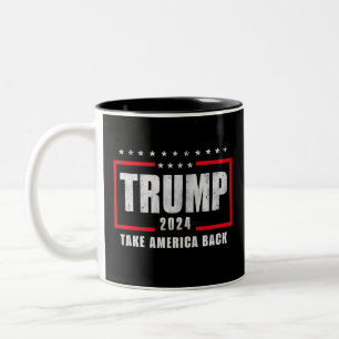 Taza Bicolor Elecciones Donald Trump 2024 Recuperar América