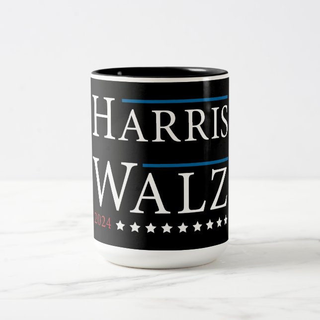 Taza Bicolor Elecciones Harris Walz 2024 (Centro)