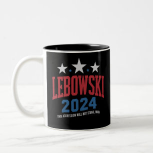 Taza Bicolor Elecciones políticas divertidas en Lebowski 2024