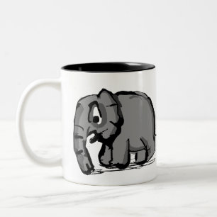 Taza Bicolor Elefante