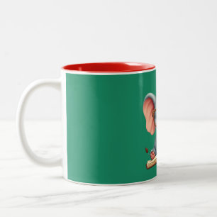 Taza Bicolor Elefante Bebé Sabio