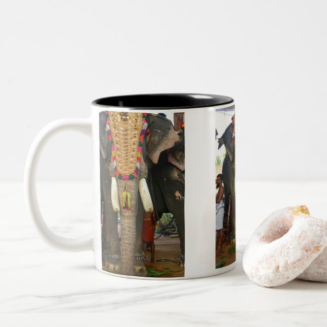 Taza Bicolor elefante gigante (Con donut)