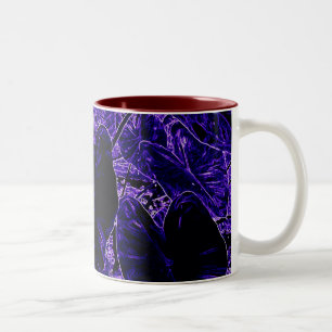 Taza Bicolor Elefante púrpura Orejas Colocasia Taro