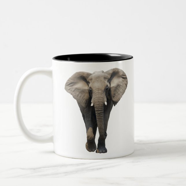 Taza Bicolor Elefantes (Izquierda)