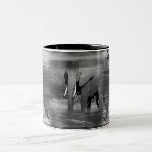 Taza Bicolor Elefantes Mug