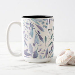 Taza Bicolor Elegancia de las hojas de color