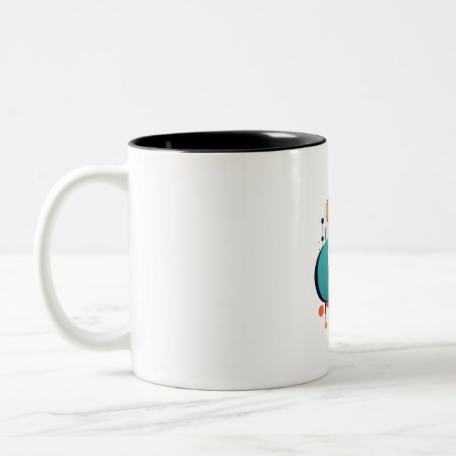 Taza Bicolor Elegancia geométrica (Izquierda)