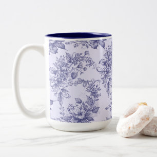 Taza Bicolor Elegancia Malhumorada Y Encanto Vintage