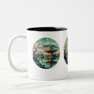 Taza Bicolor Elegancia Zen: Mug cerámica de inspiración japones