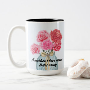 Taza Bicolor Elegante Carnación Para Mamá Mug