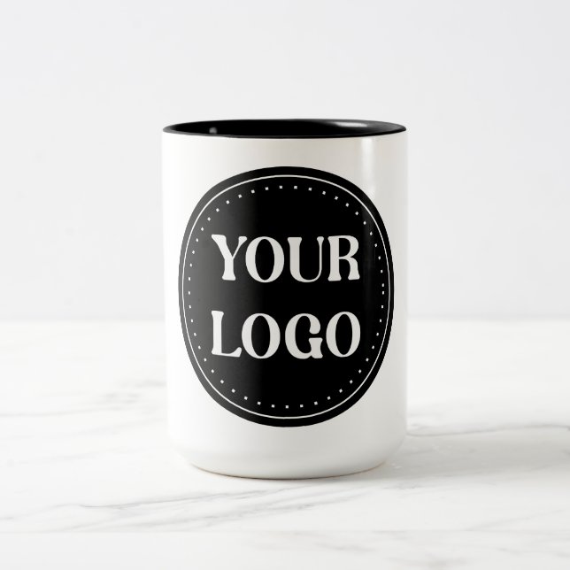 Taza Bicolor Elegante, contemporáneo, refinado y personalizable (Centro)