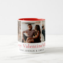 Elegante Corazones Rojos Feliz Día de San Valentín