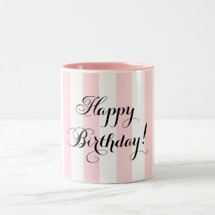Taza Bicolor Elegante cumpleaños feliz