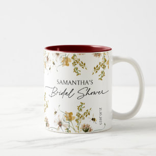 Taza Bicolor Elegante fiesta personalizada de ducha de novia fa