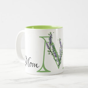 Taza Bicolor Elegante Lavender Eucalyptus Mom