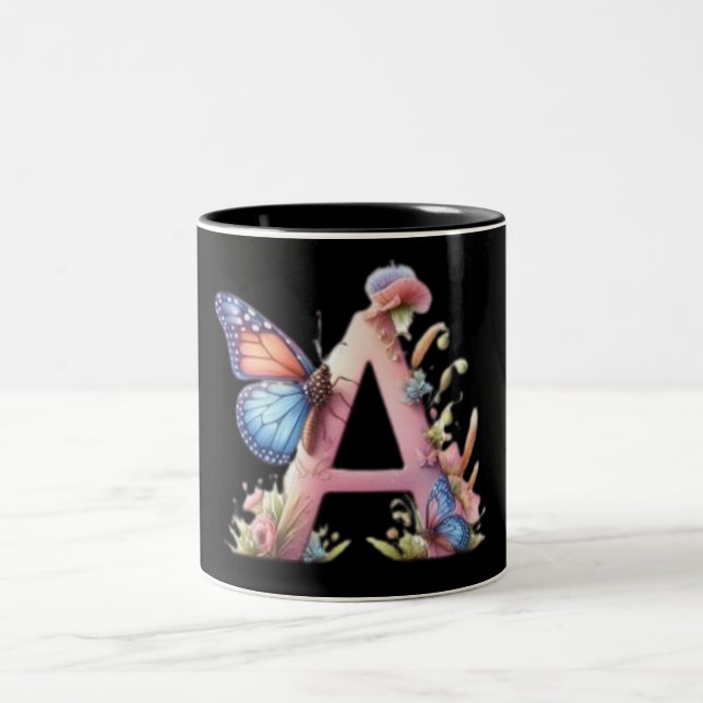 Taza Bicolor Elegante peluca personalizada con toque natural (Centro)
