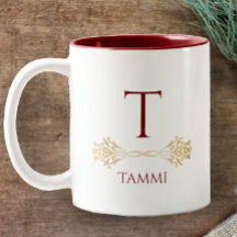 Elegante Personalizado Monograma Nombre Navidades 